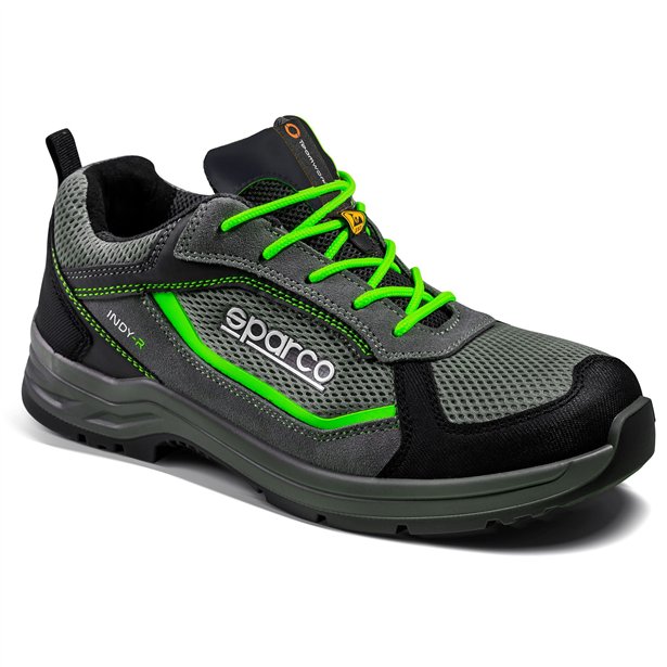 07539GSVF-Grigio scuro/Verde fluo-35 - INDY SONOMA - ESD S1PS SR FO LG - EN ISO 20345:2022 - 1
