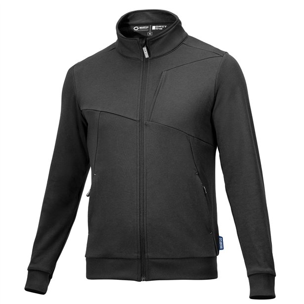 GRIT SWEATSHIRT FULL ZIP PLATA - SWEATSHIRT
