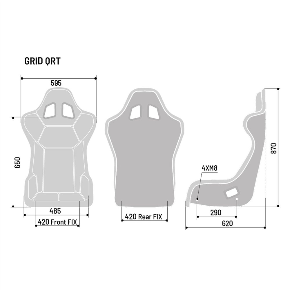SEDILE GRID Q GAMING NR - 2 - Sedili