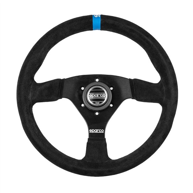 VOLANTE MOD.383 LOGO CORONA P.SCAMOS.NERA RAZZE NERE - Volante scamosciato ad alto grip.